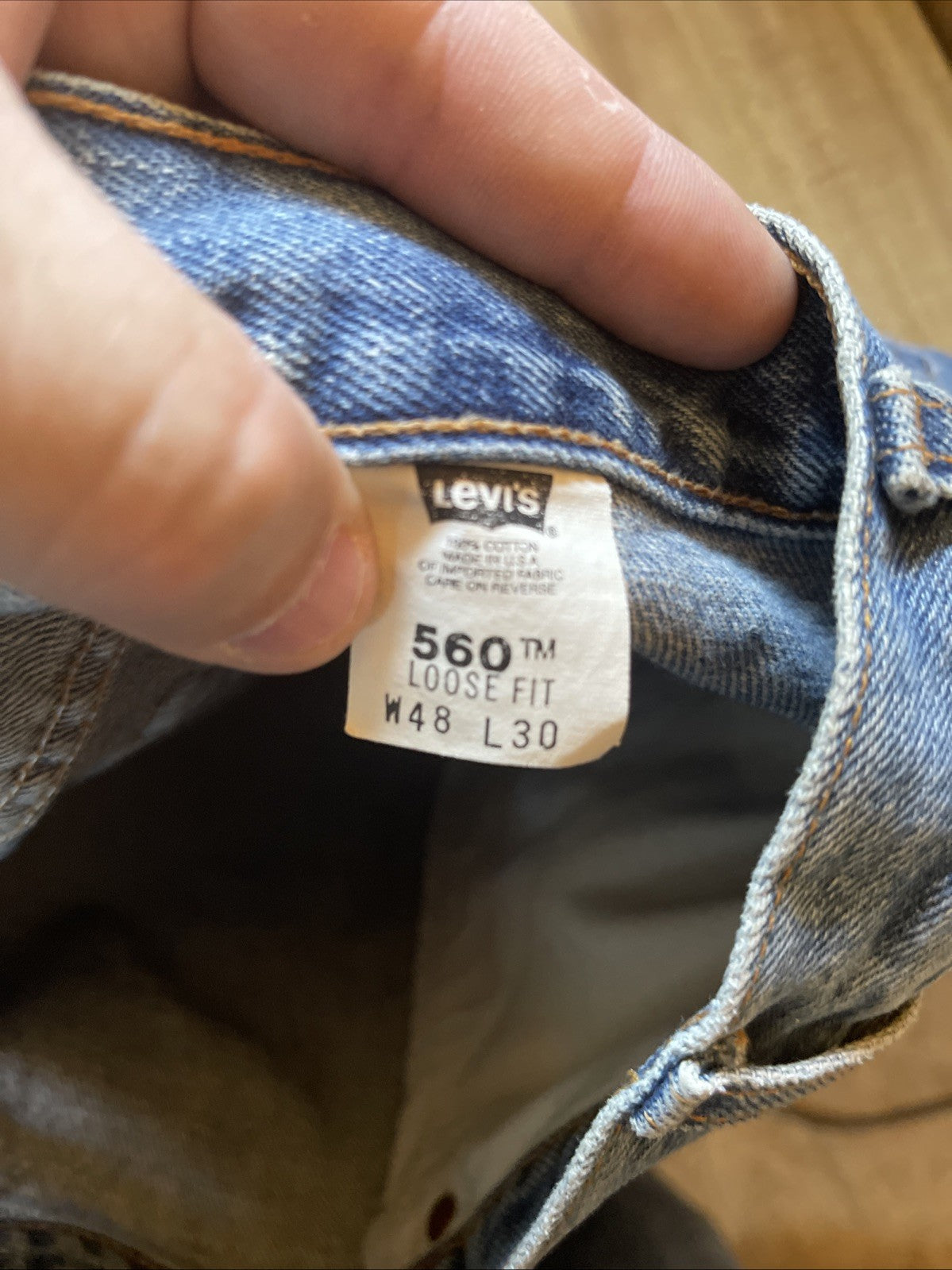 Vintage Made In USA Levi’s 560 48x30