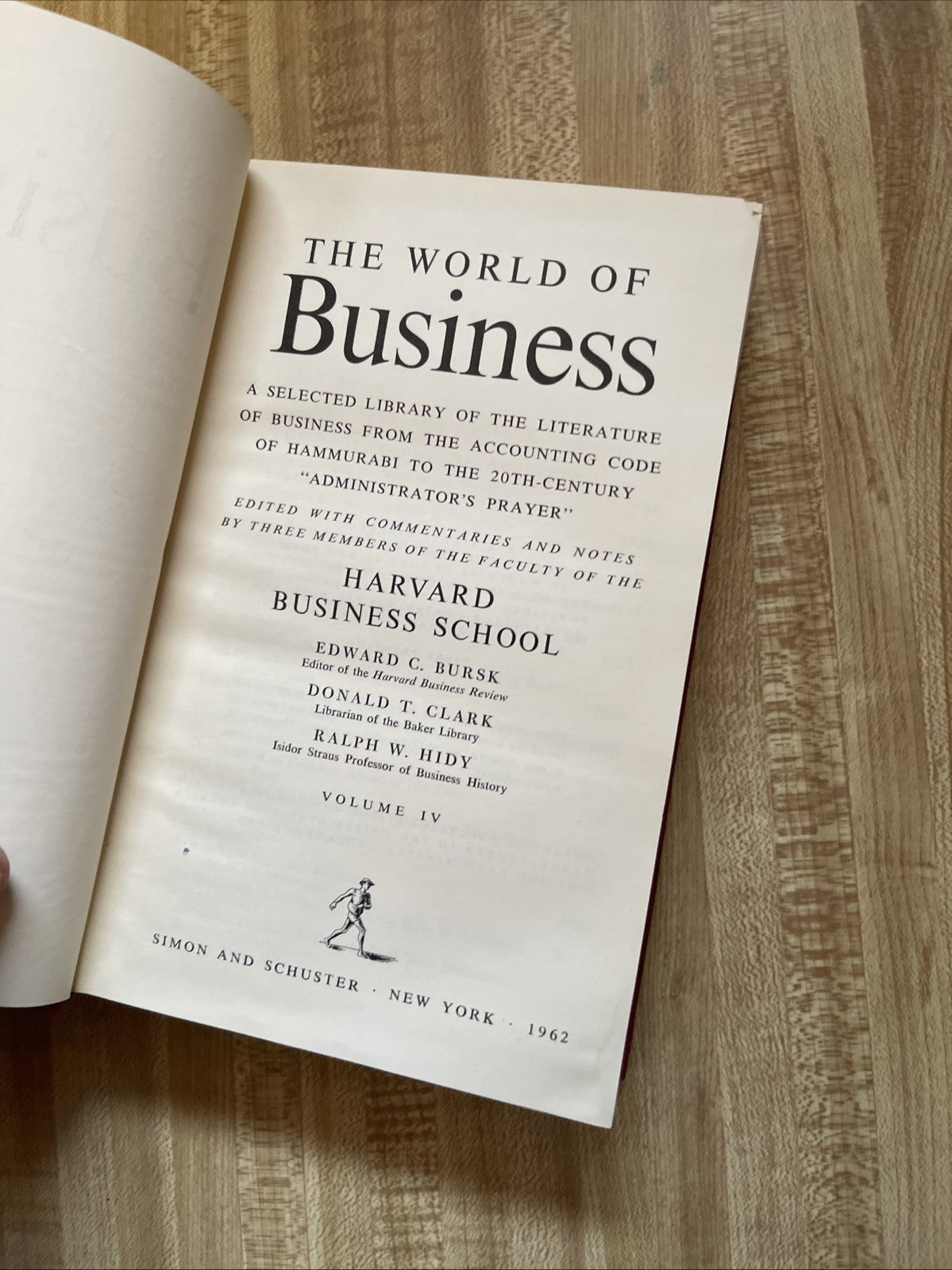 The World Of Business Volume IV First Printing Hardcover 