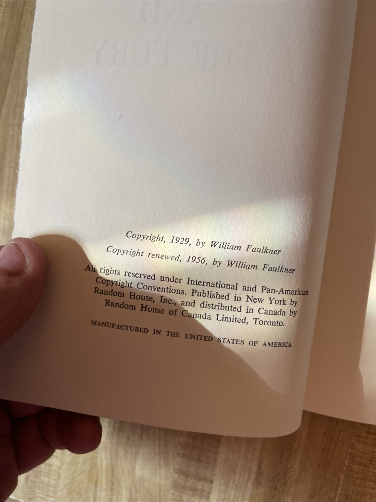 The Sound And The Fury Hardcover 