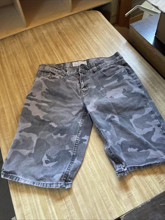 Ecko Unltd Jorts Camo 34 Hiphop Y2K Streetwear