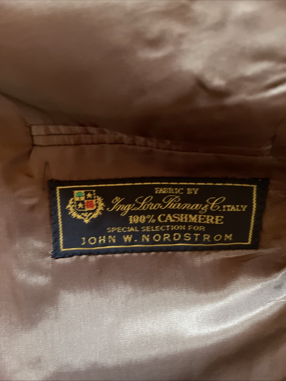 john w nordstrom cashmere blazer loro piana 50R