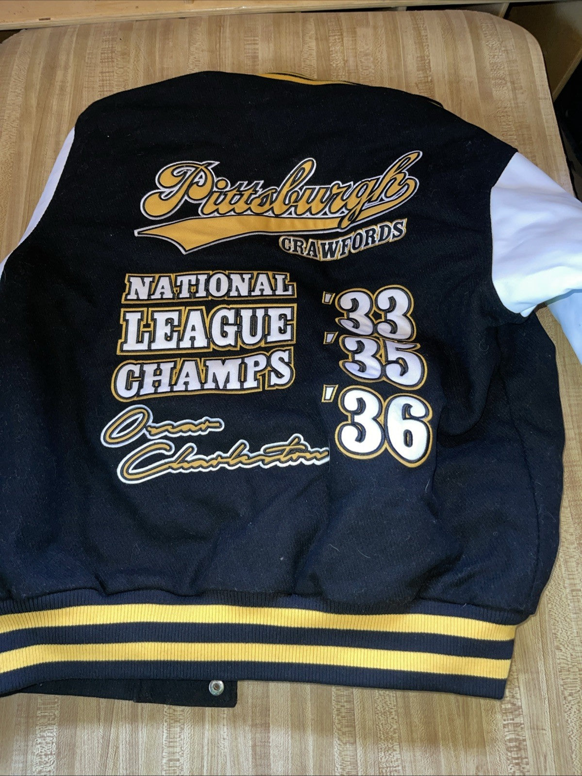 Headgear Classics Pittsburgh Crawfords League Champions Varsity Jacket Medium 