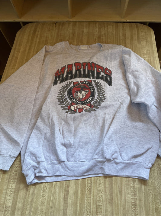 Vintage Lee Marines Sweatshirt XL Made In USA