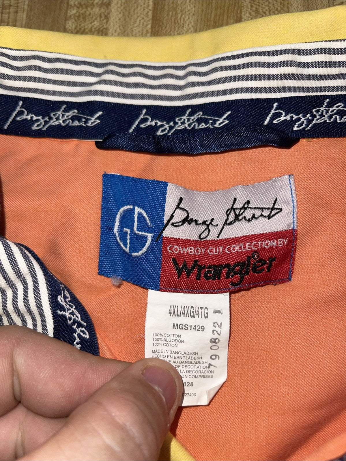 wrangler george strait collection shirt 4XL 