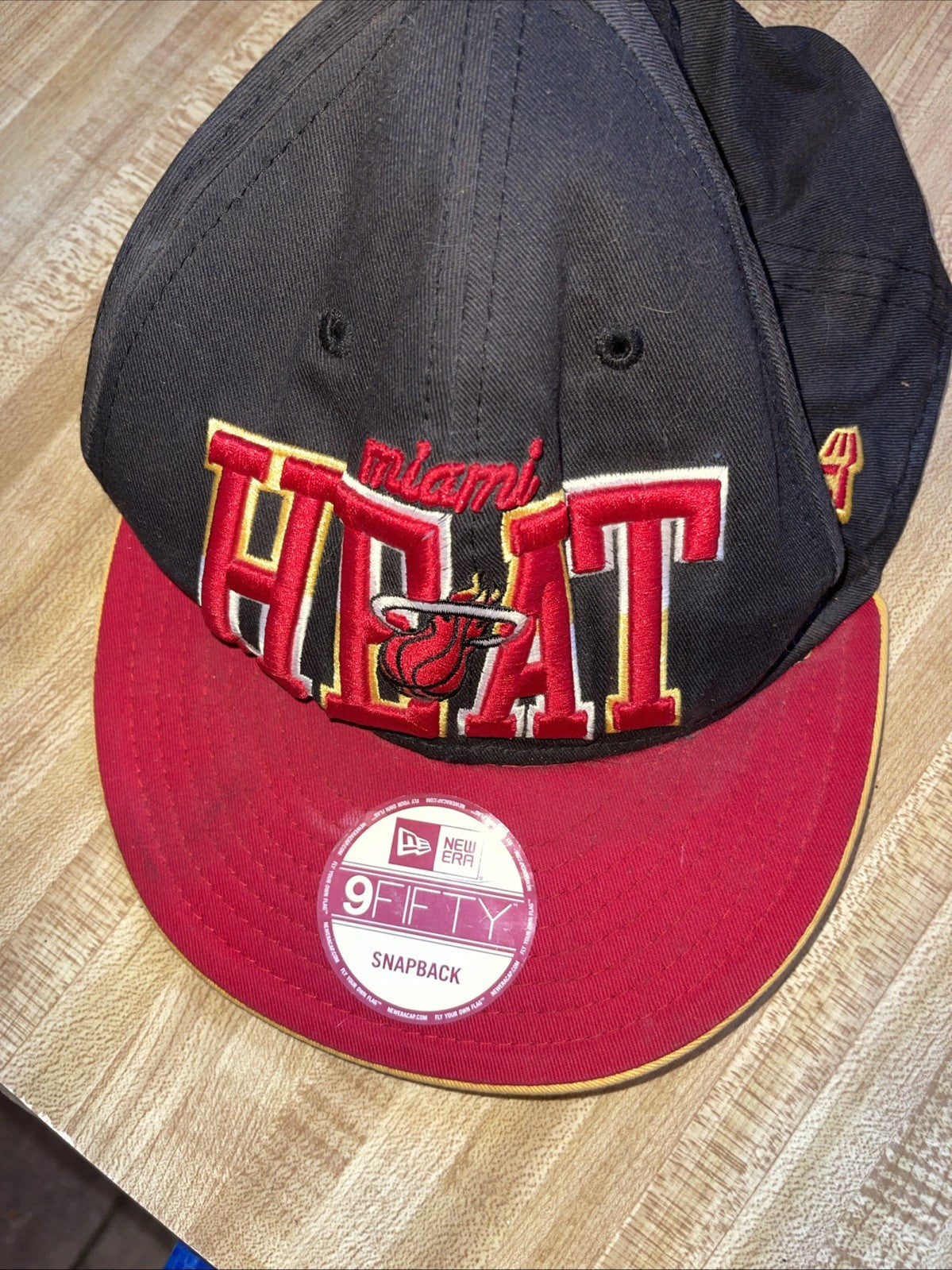 new era 9fifty snapback hat Miami Heat Hardwood Classics