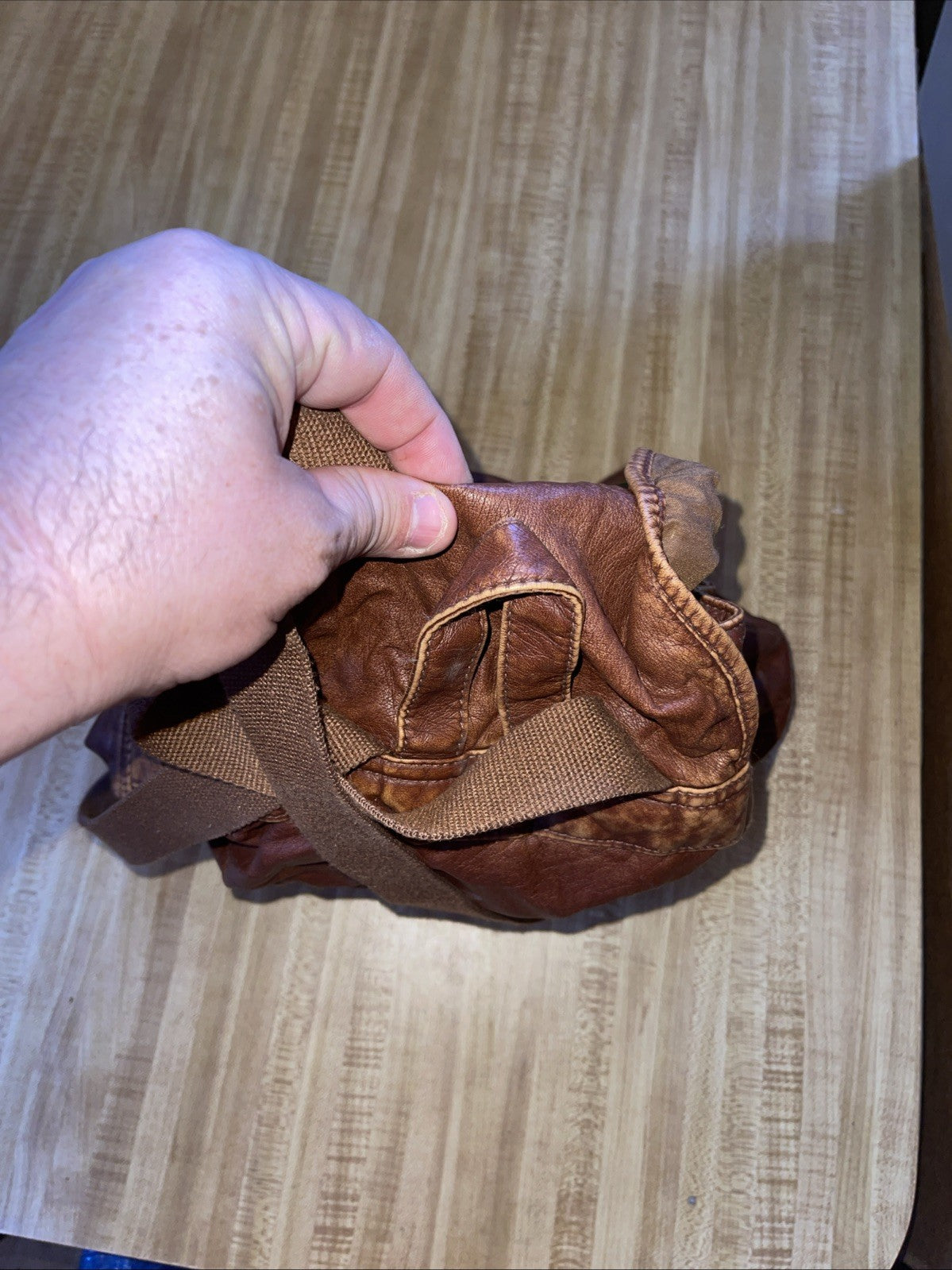 Mossimo Leather Backpack 