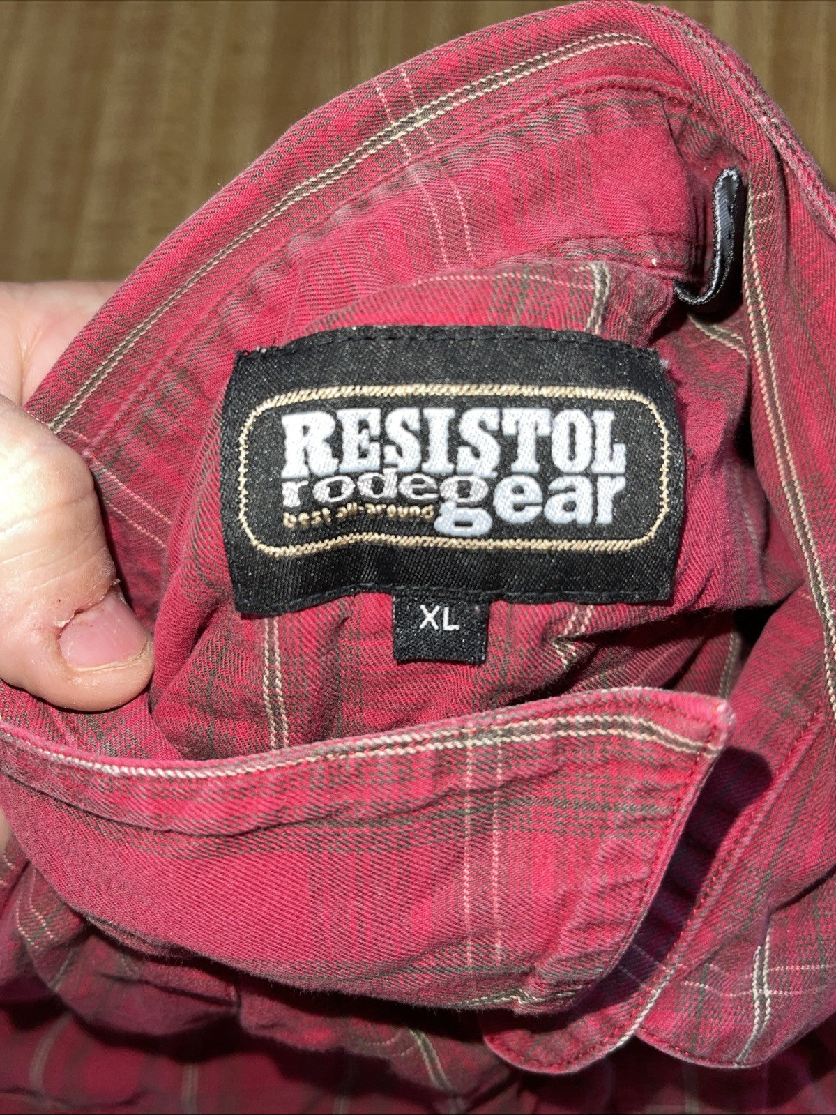 Resistol Rode Gear Pearl Snap XL