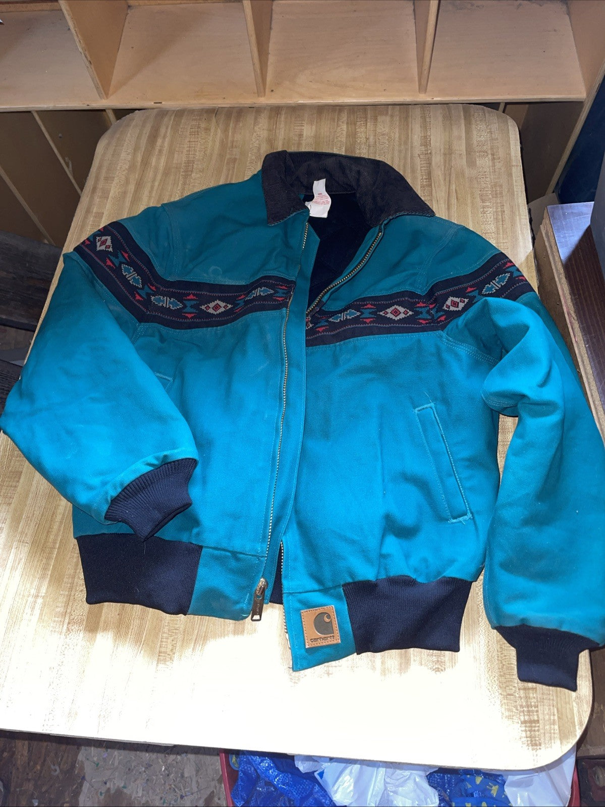 Aztec Carhartt Jacket Vintage Large 