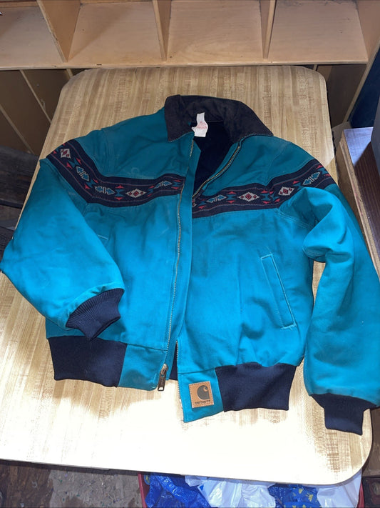 Aztec Carhartt Jacket Vintage Large 