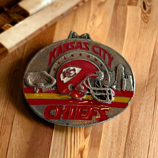 Vintage 1997 KC Chiefs Necklace Pendant Broken 