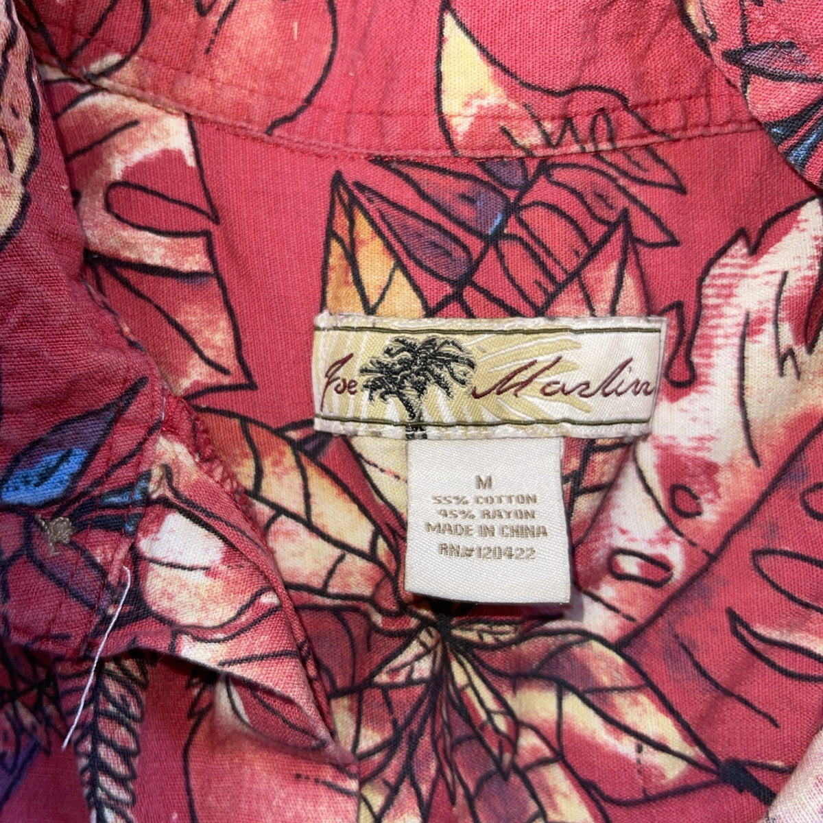 Joe Marlin Hawaiian Shirt Medium 