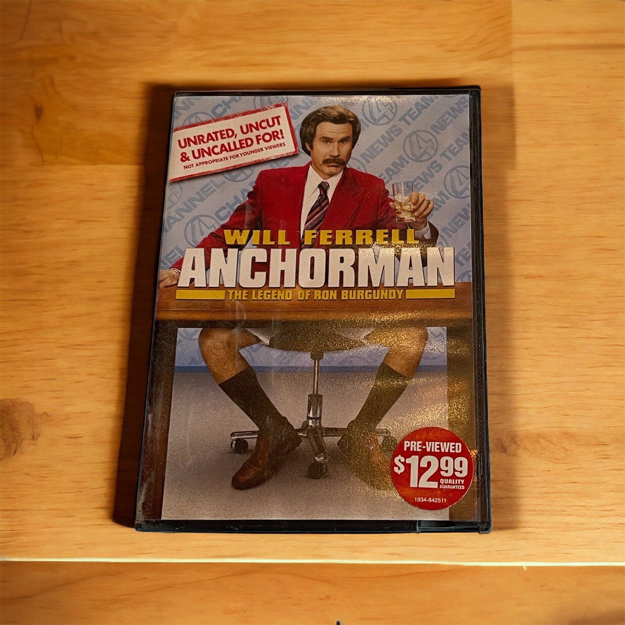 Anchorman Dvd In Blockbuster Case