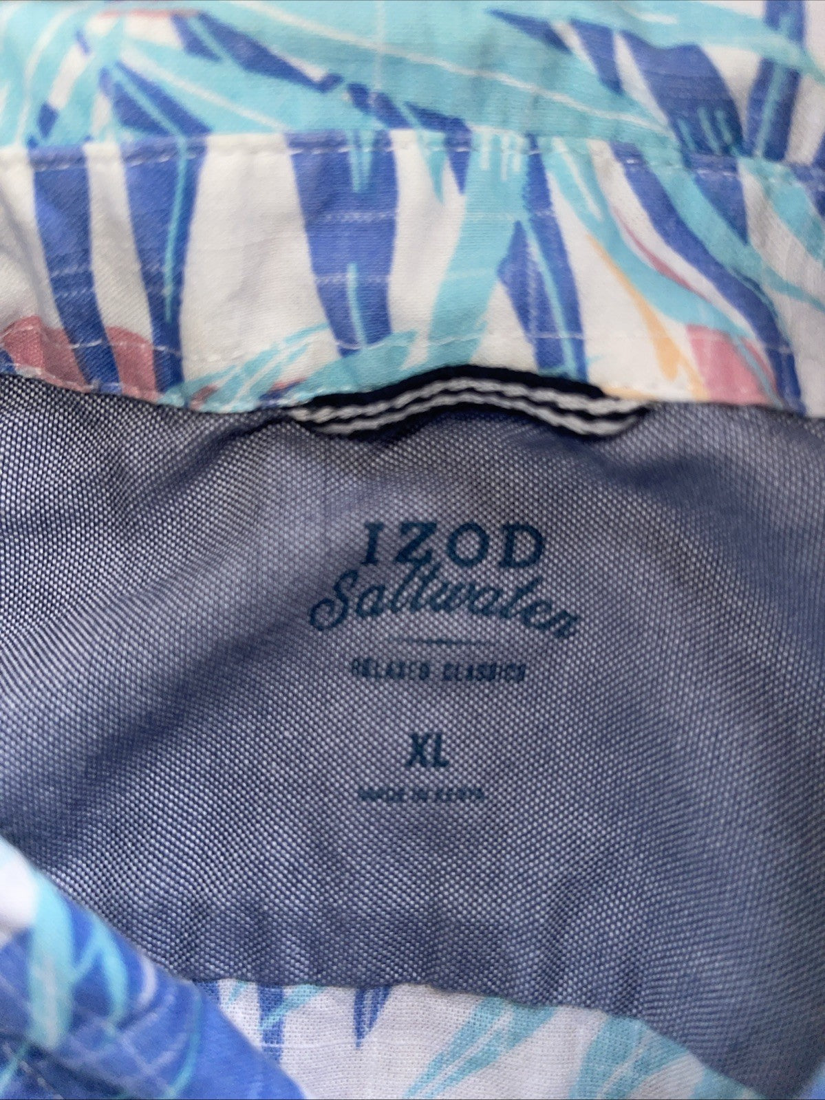 izod saltwater shirt XL