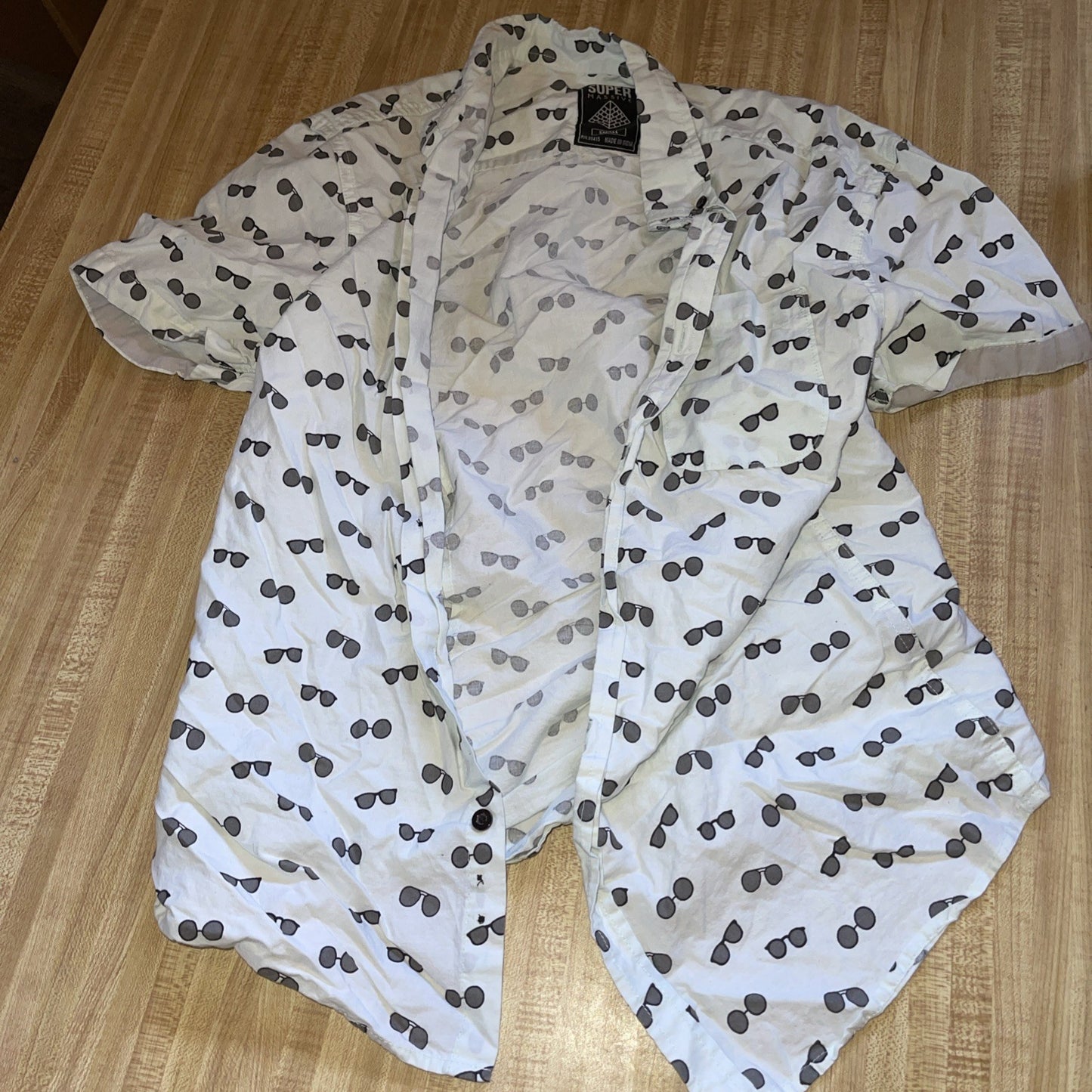 Super Massive Button Down Small AOP