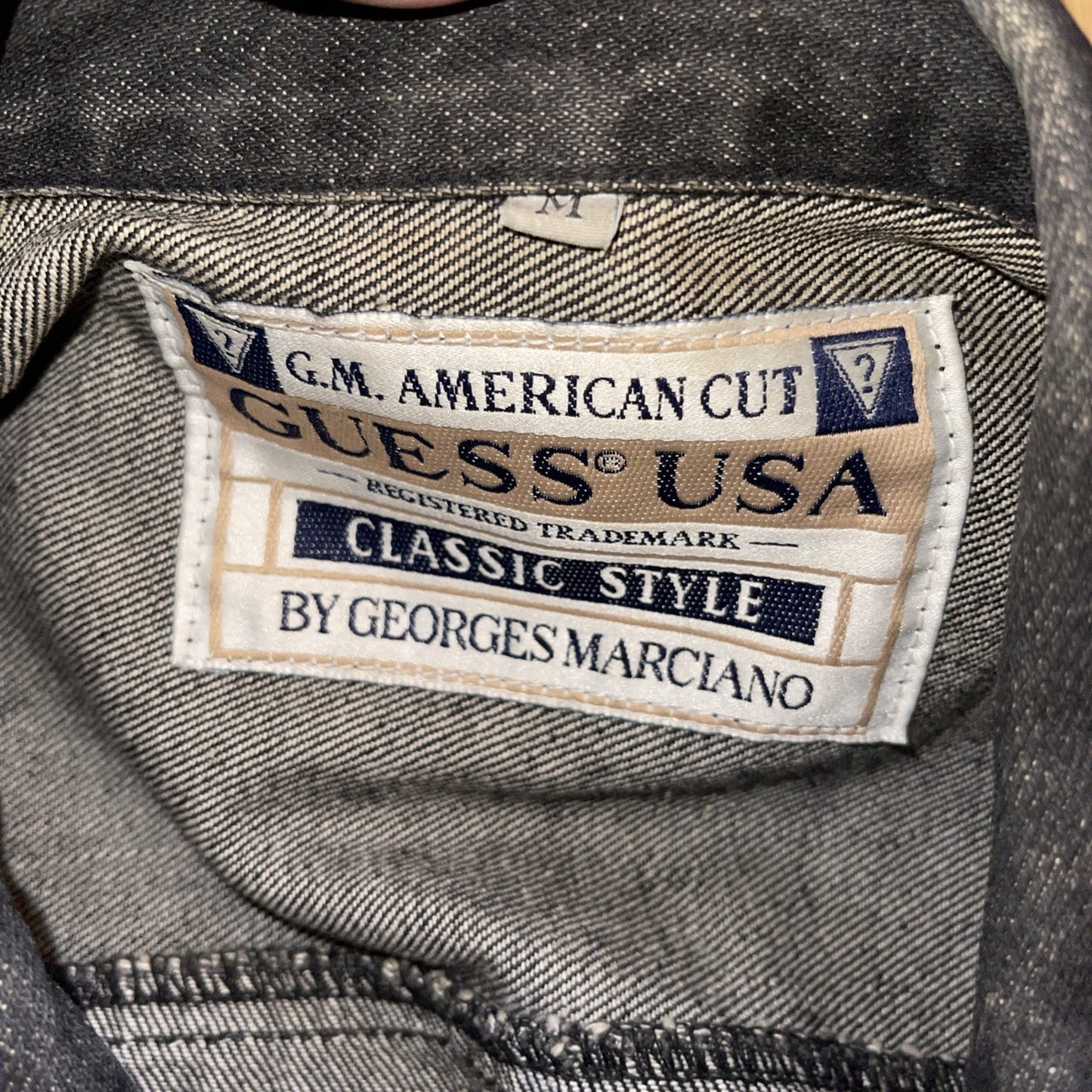 Vintage Made In USA Guess Denim Jacket Medium 