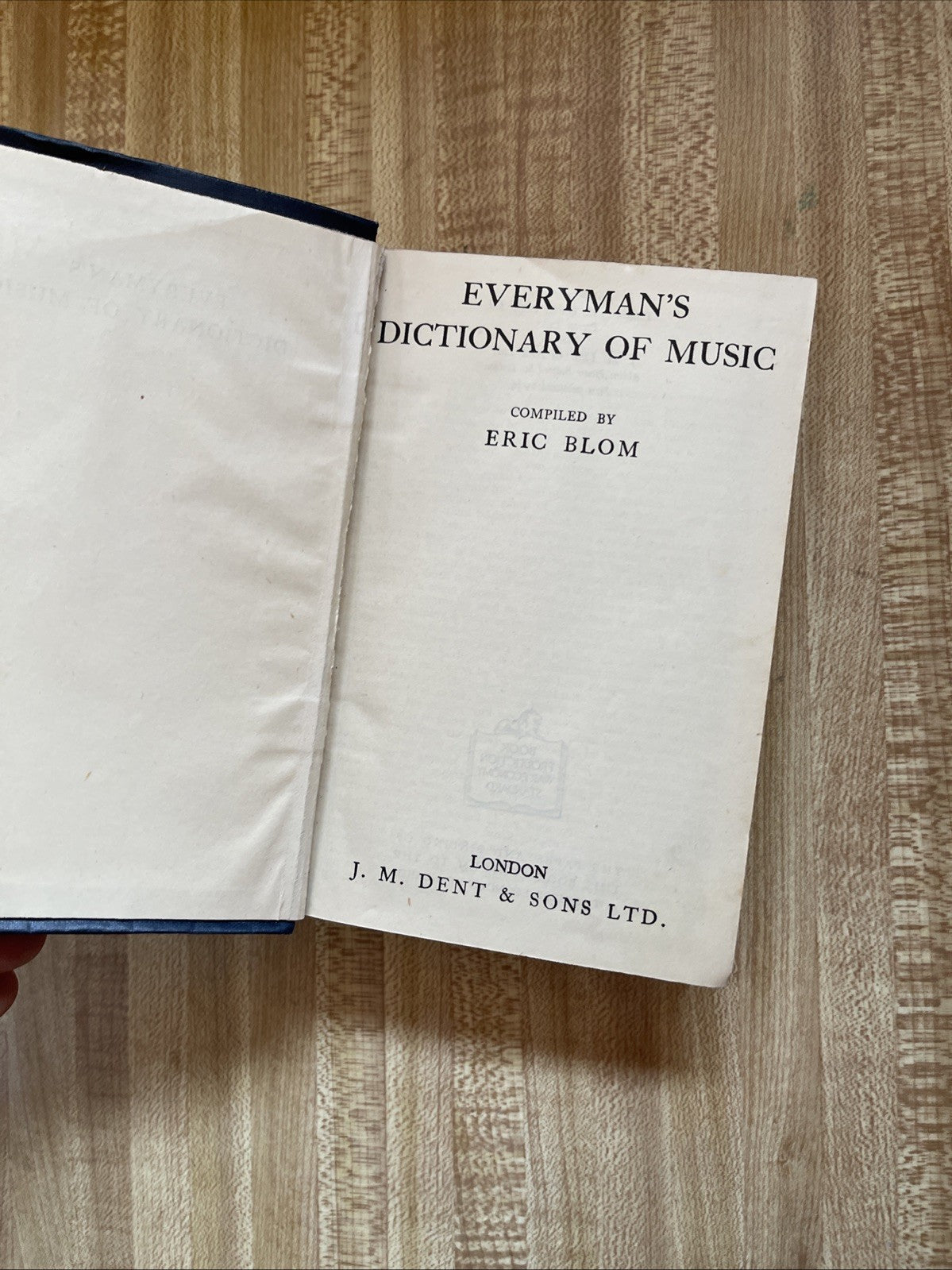 Everyman’s Dictionary Of Music Hardcover 