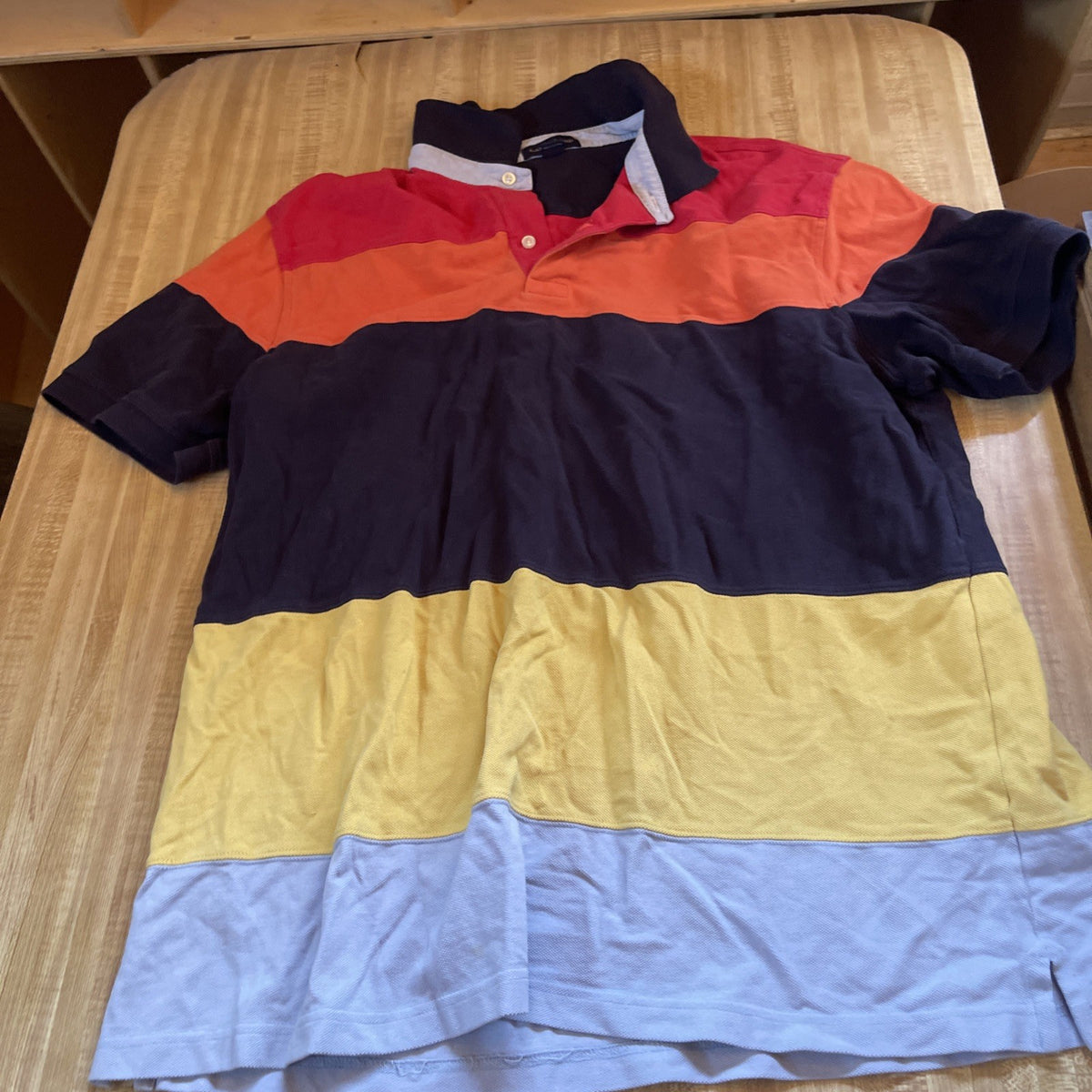 Lands End Colorblock Polo XL