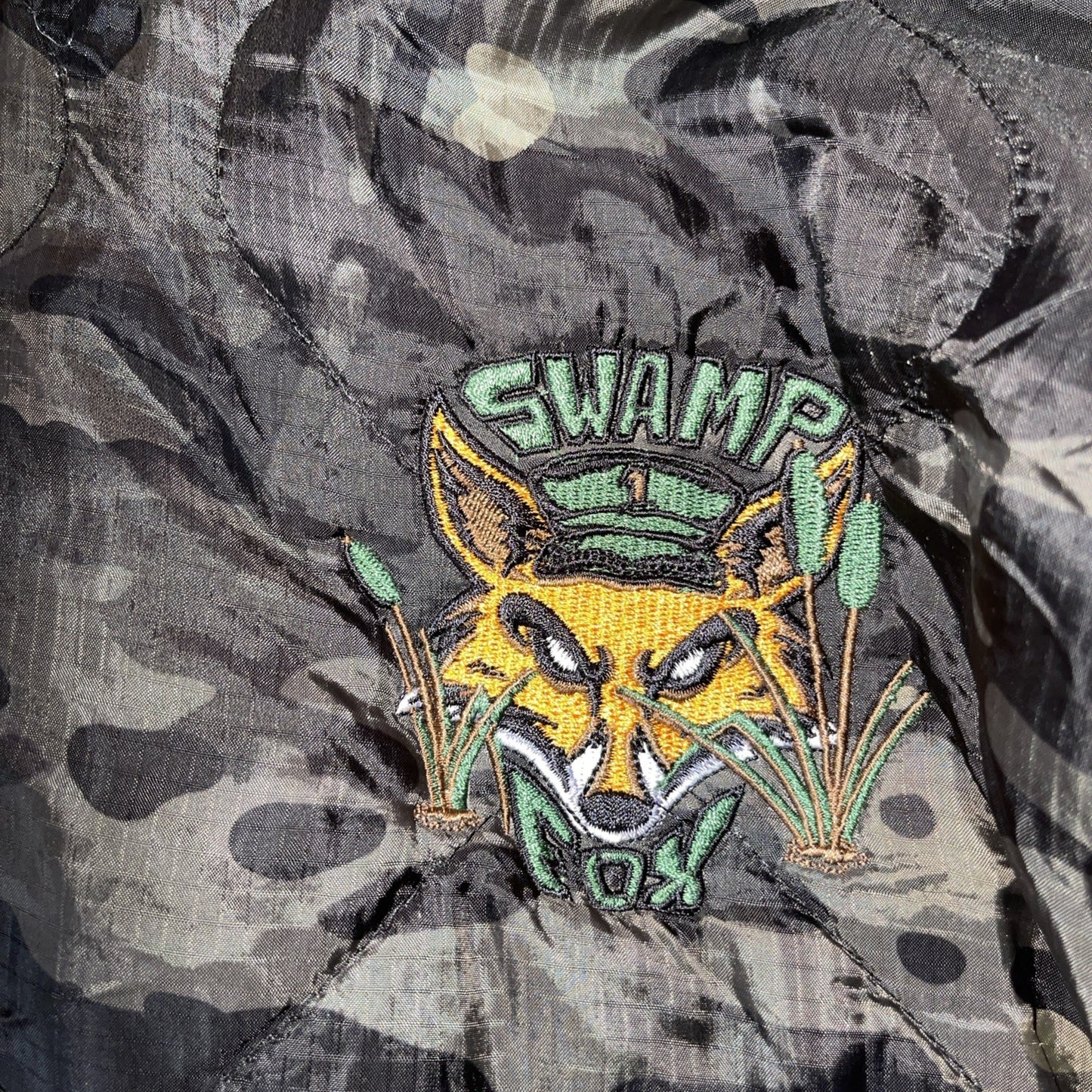 Swamp Fox Camo Puffer Hoodie XXL