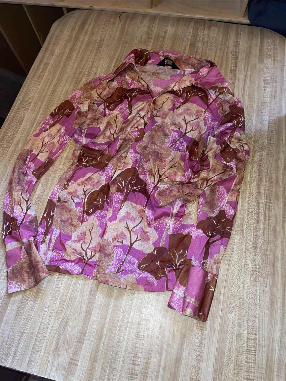 Vintage Triumph Of California Button Up Large