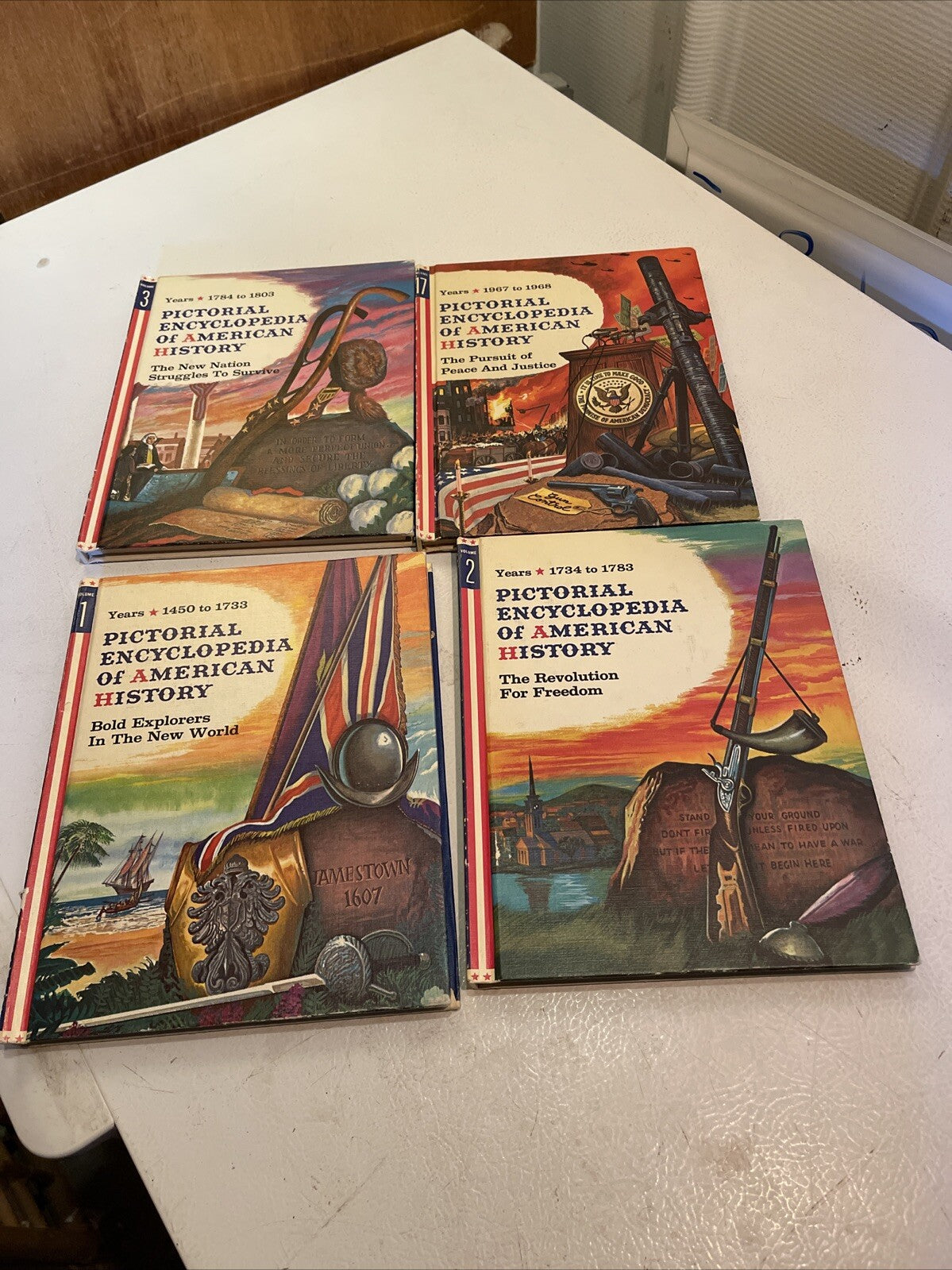 Pictorial Encyclopedia Of American History Book Lot