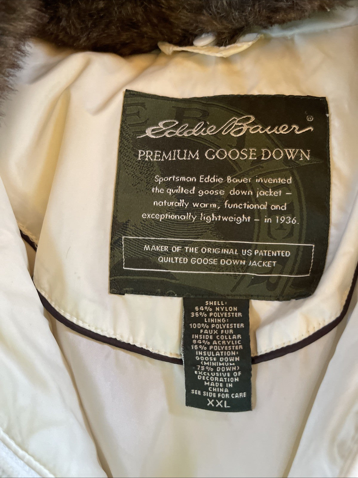 Eddie Bauer Premium Goose Down Jacket XXL