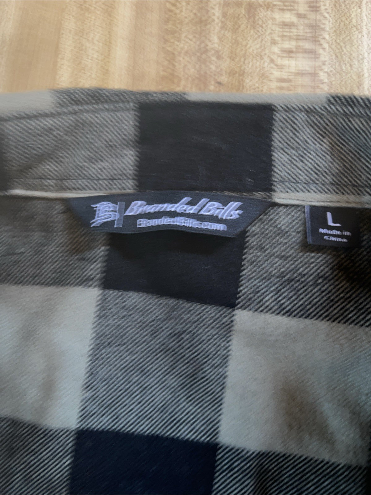 Branded Bills Flannel Large NWT 
