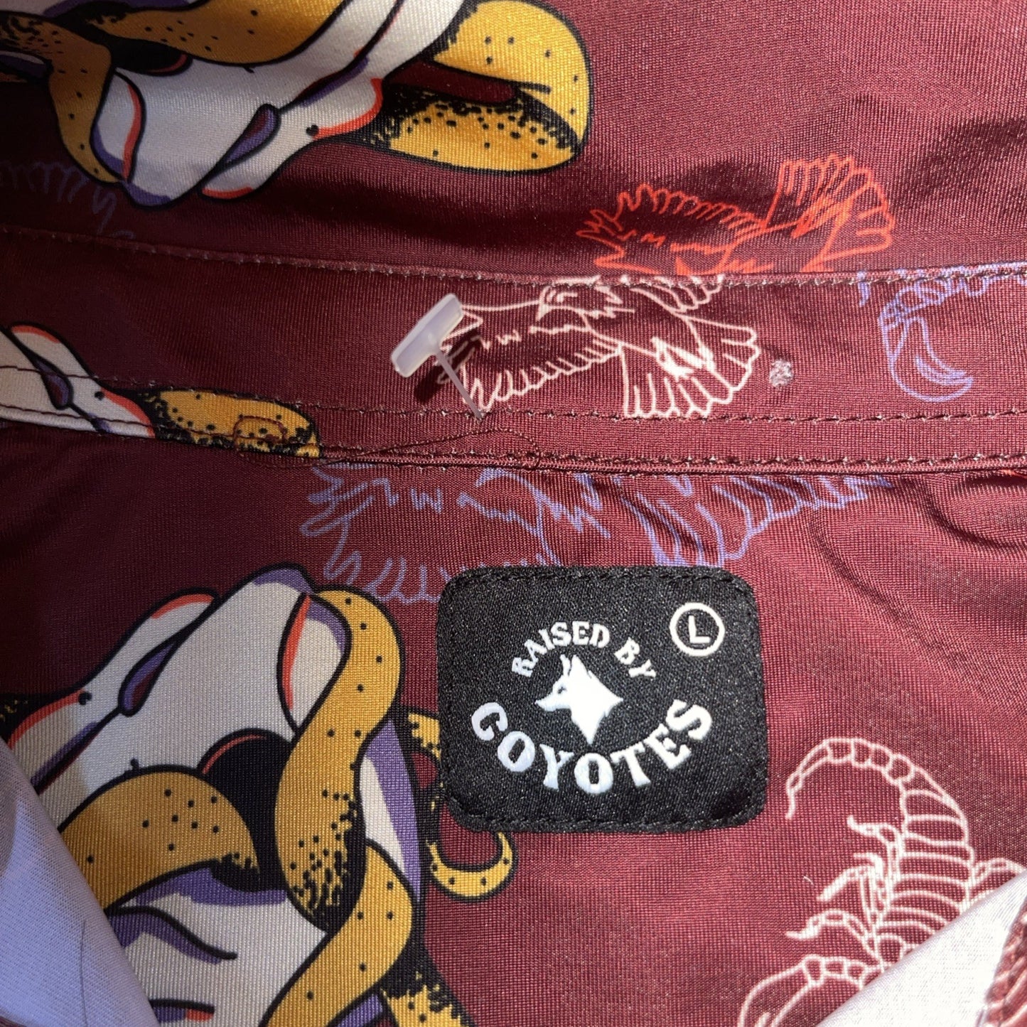 Raised By Coyotes Polo Large 