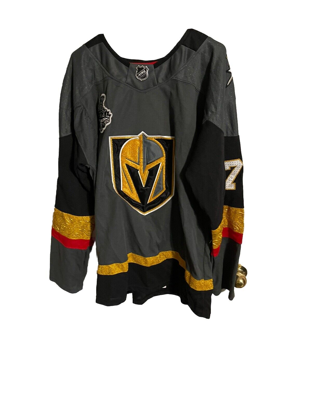 Adidas Las Vegas Golden Knights Stanley Cup Champions 2018 Reaves Jersey Size 54