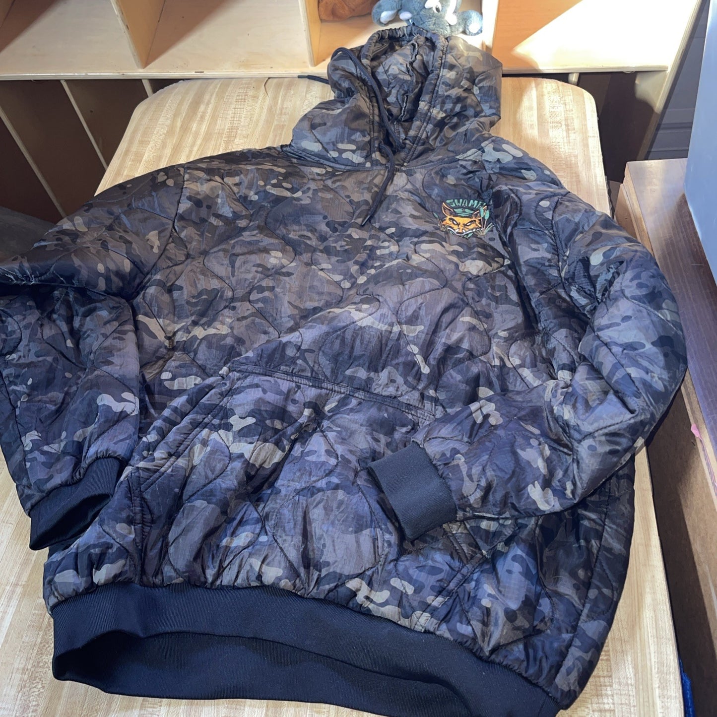 Swamp Fox Camo Puffer Hoodie XXL