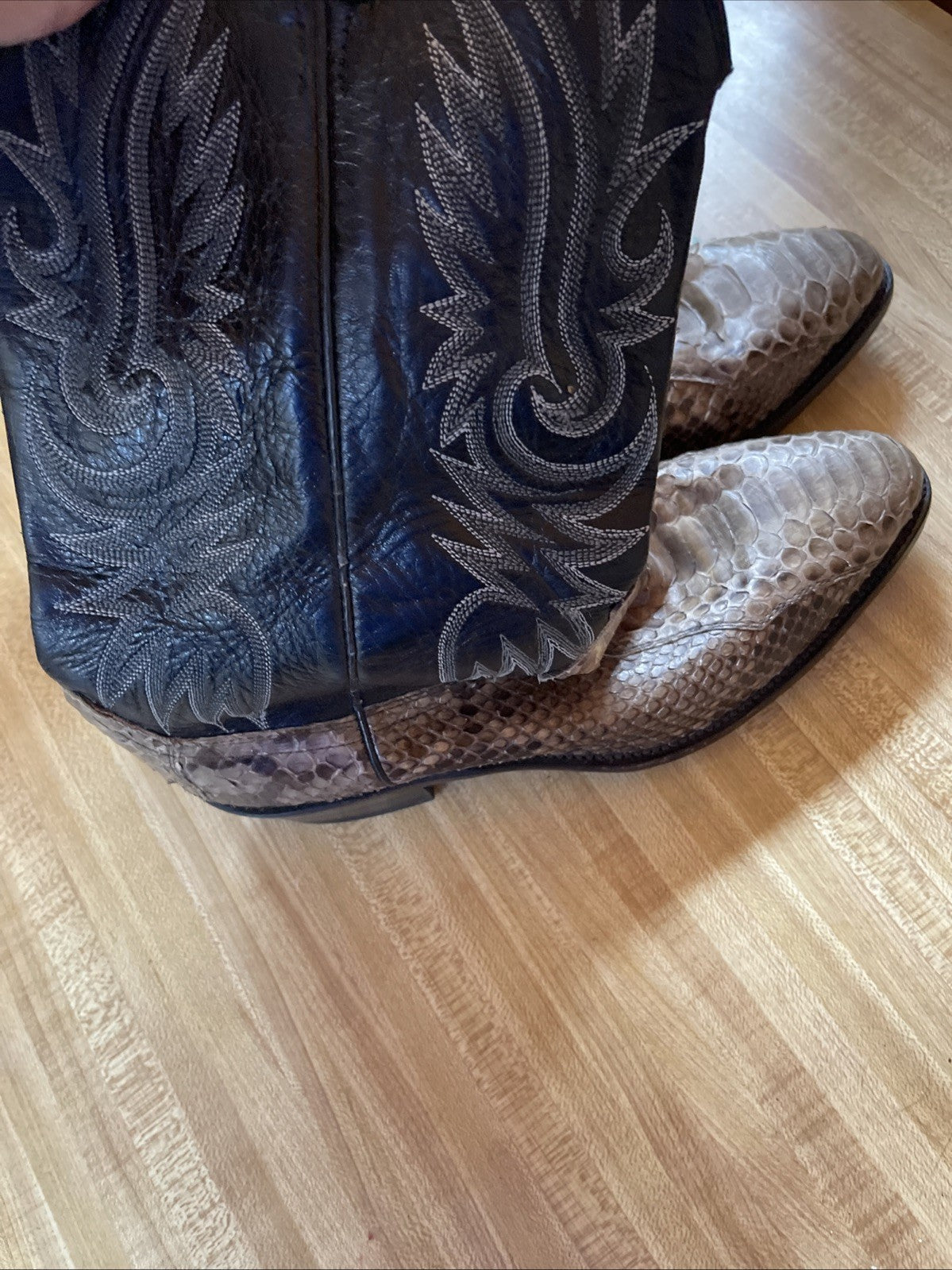 dan post snakeskin boots 10 EW