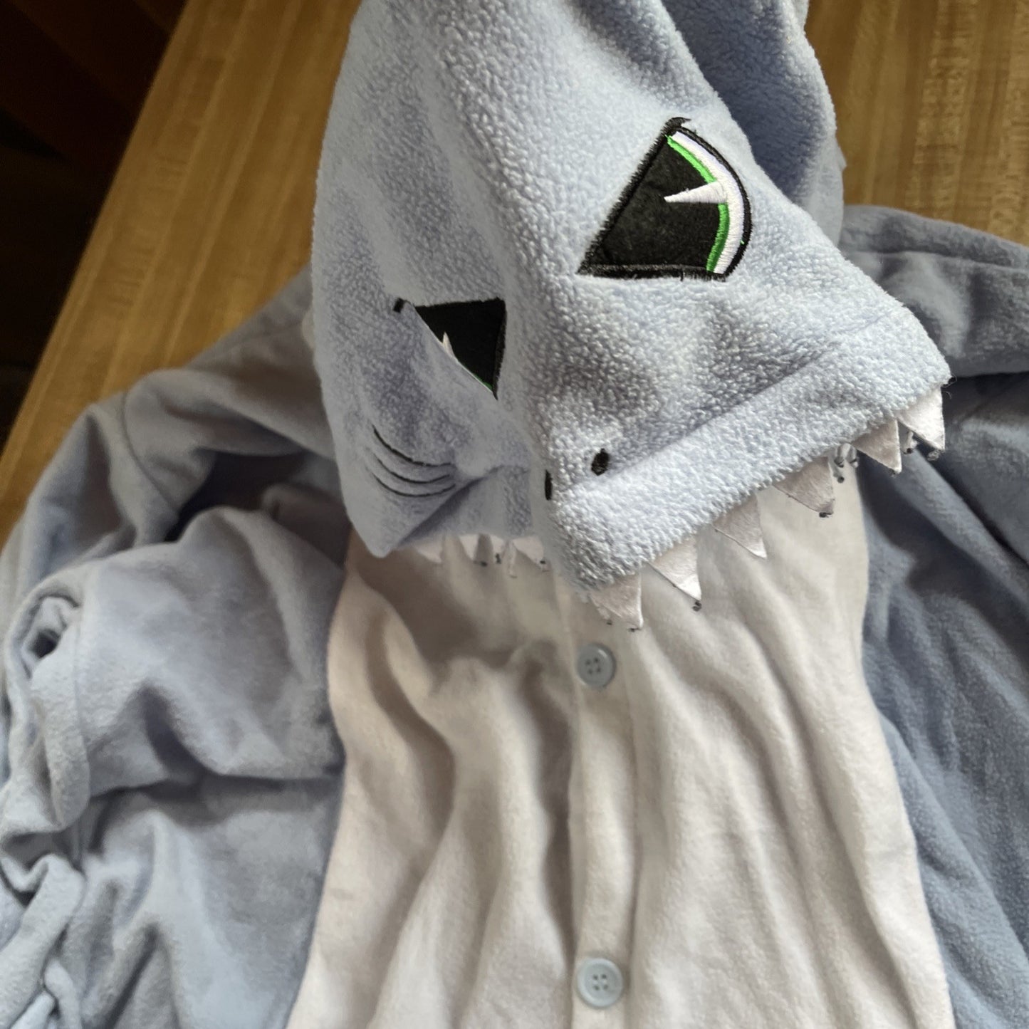Shark Hoodie Pajamas XL