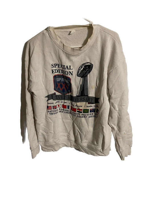 Vintage 1991 Superbowl Sweatshirt Large 