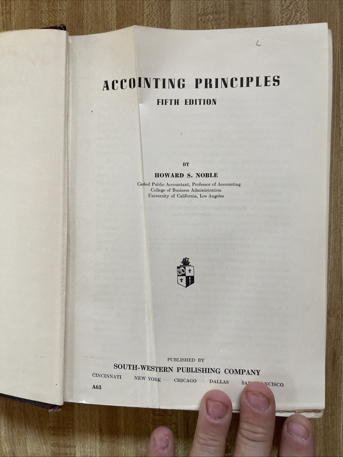 Accounting Principles Fifth Edition Hardcover 