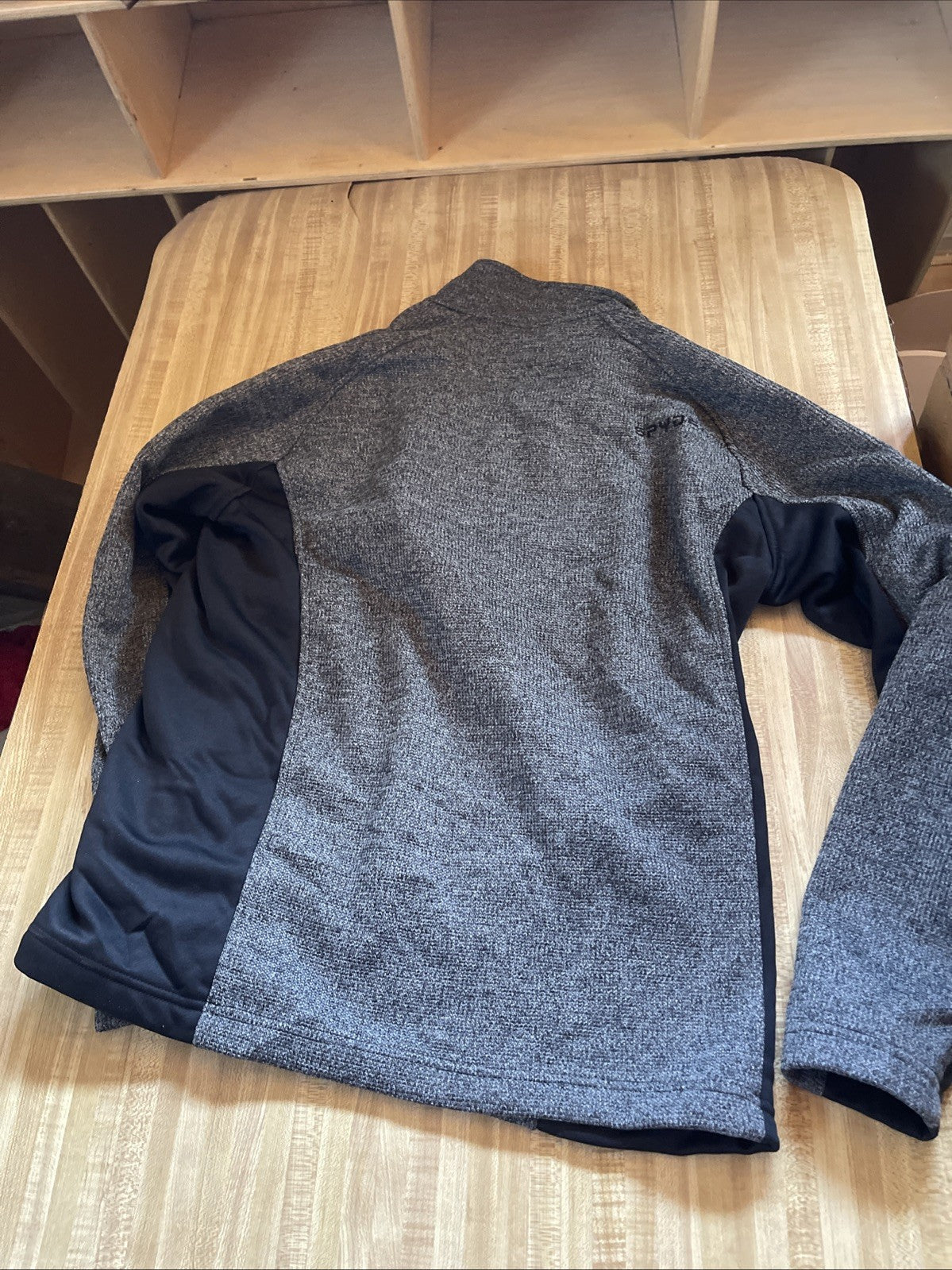 NEW SPYDER Outbound 1/2 Half Zip Midweight Sweater Jacket Charcoal Sz L Grey