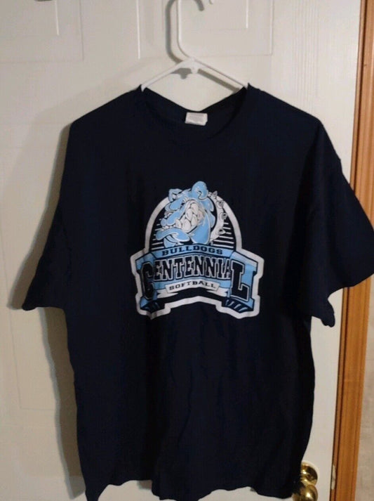 Bulldogs Centennial Softball T Shirt XL
