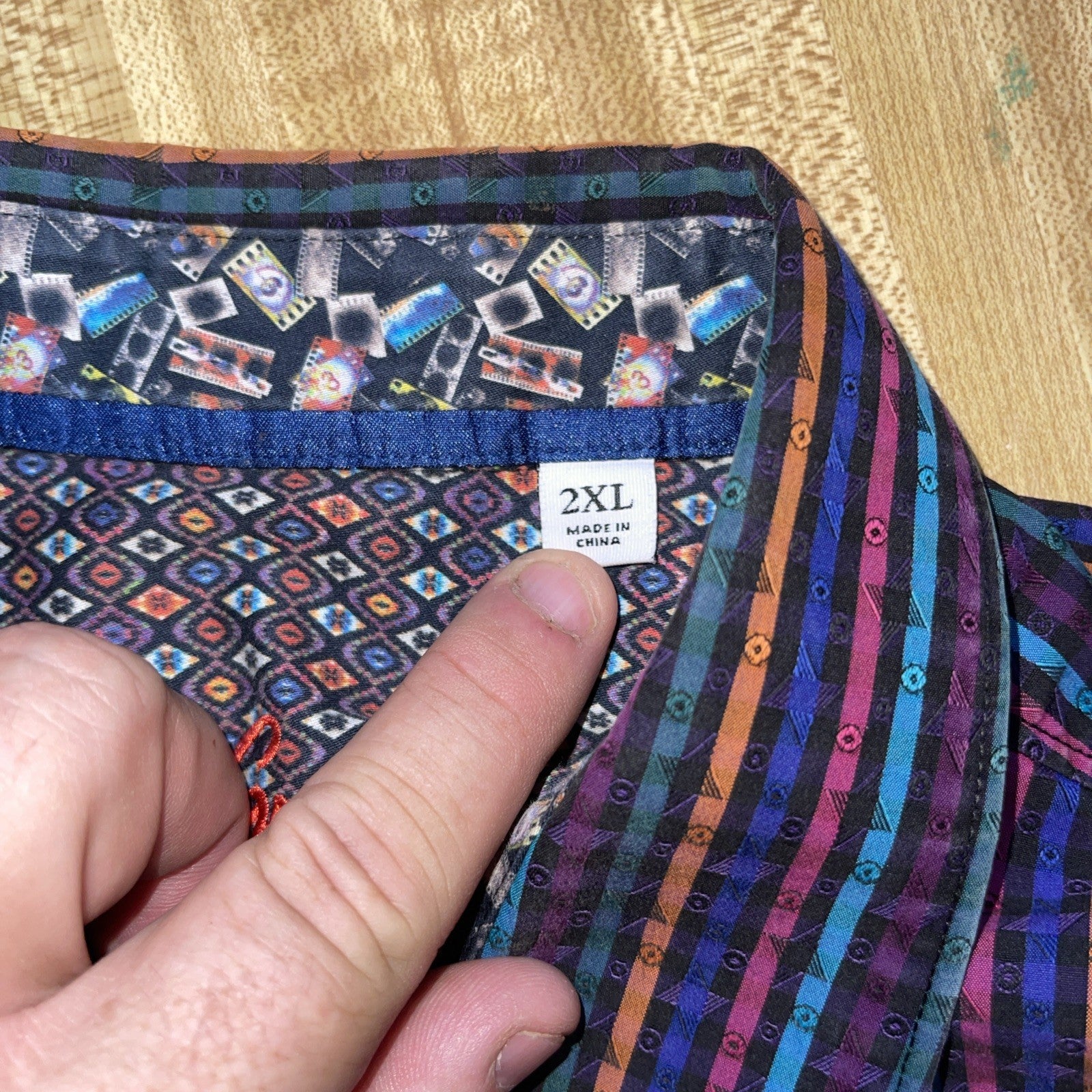 Robert Graham Long Sleeve Button Up 2XL 