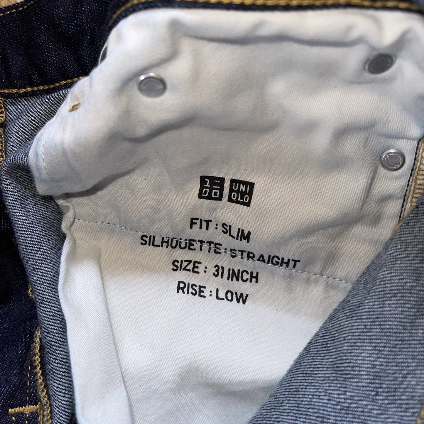uniqlo selvedge jeans 31/28