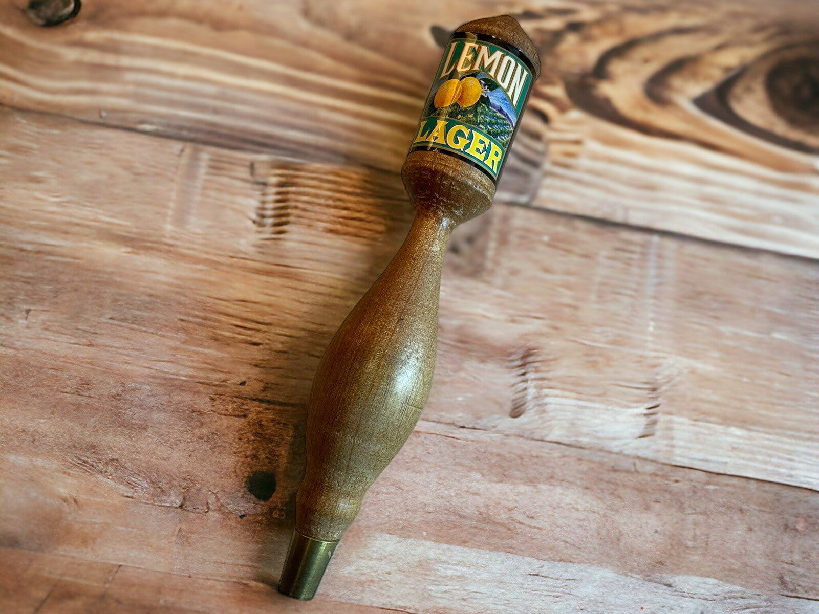Saxer Lemon Lager Beer Tap Handle