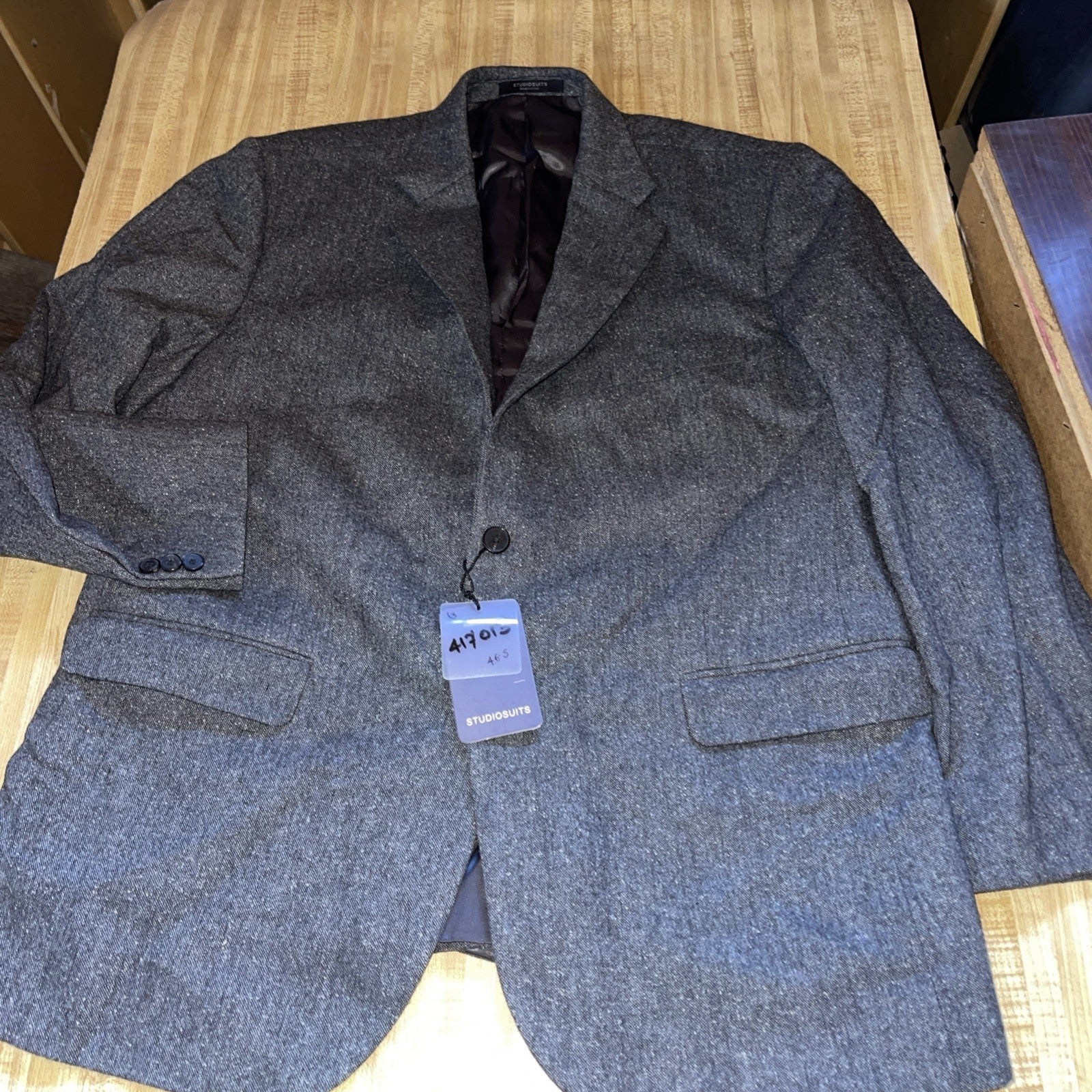 Studio Suits Men’s Suit Blazer 46S Pants 38/30 NWT