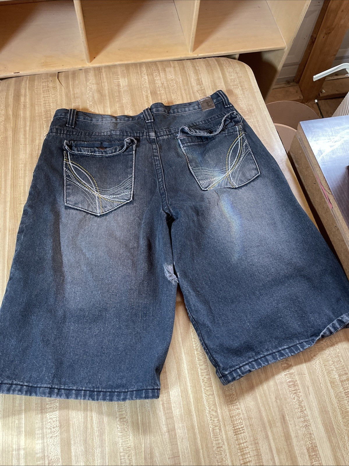 Vintage Emcee Jorts 38 Y2K Hiphop Streetwear Flap Pockets