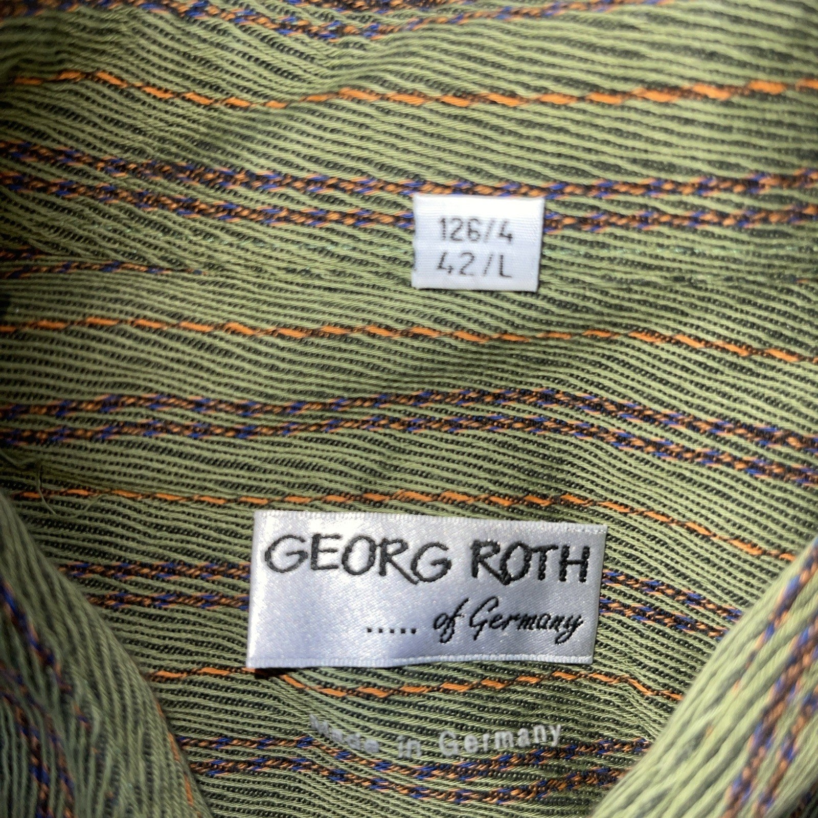 Georg Roth Of Germany Button Up 42