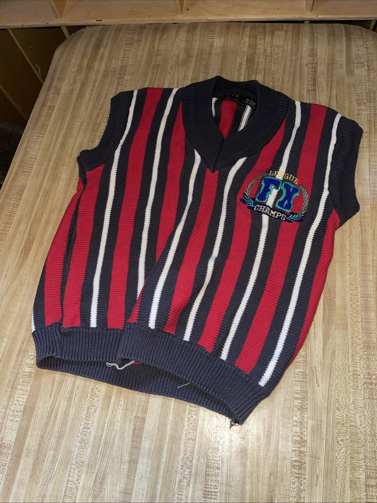 Vintage FX Sports Sweater Vest Large 