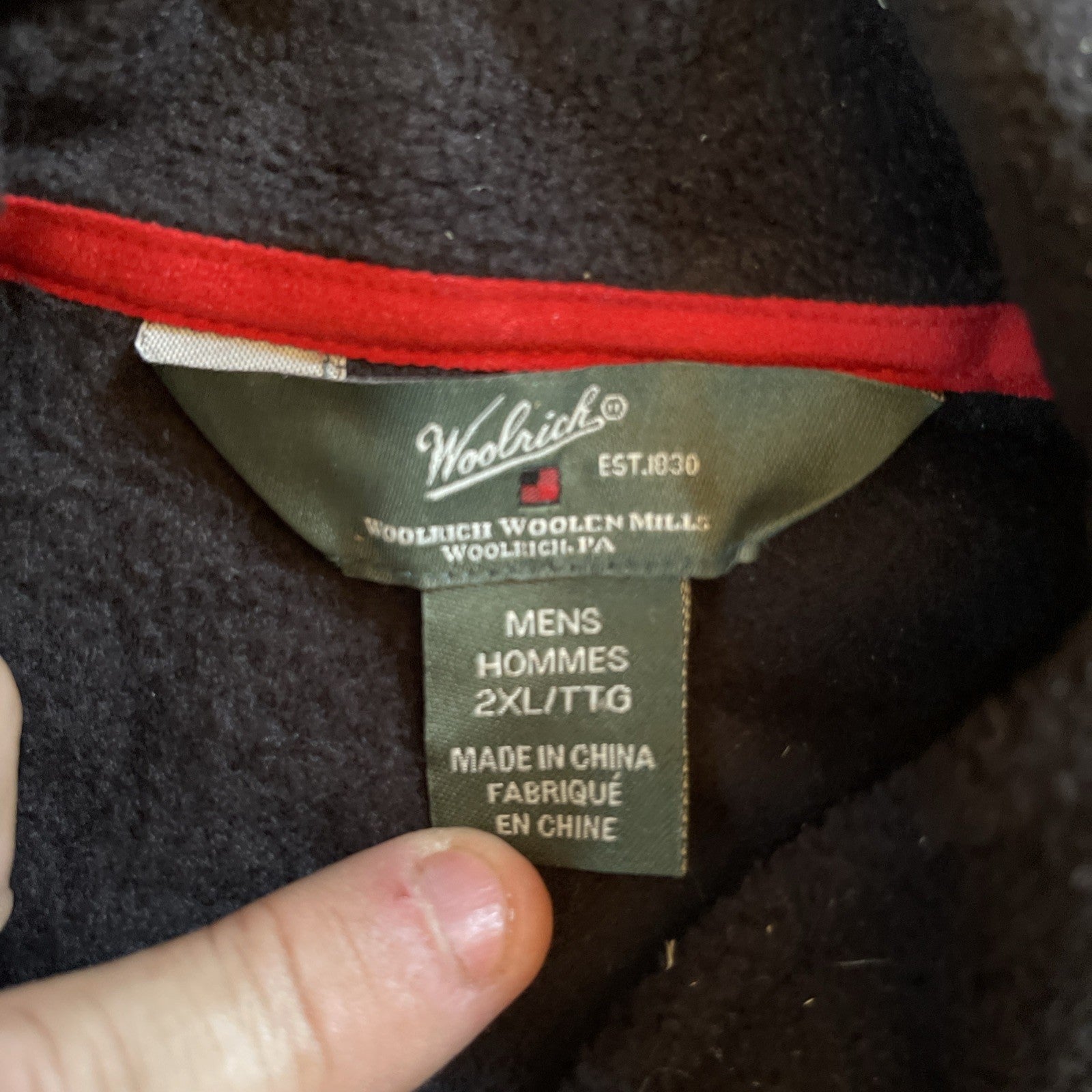 Woolrich Zip Up Vest 2XL 