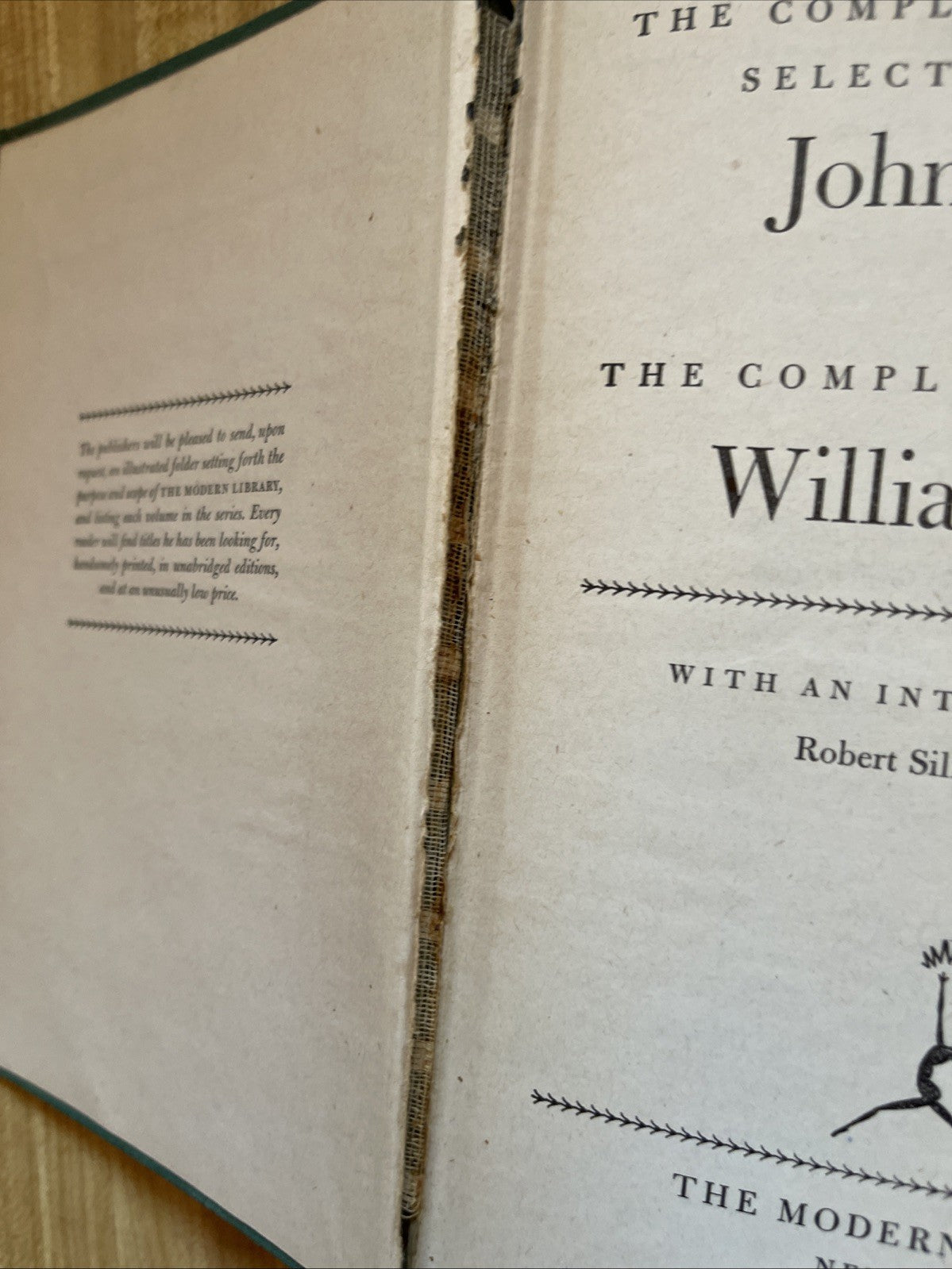Complete Poetry Of John Donne & William Blake Hardcover First Edition 