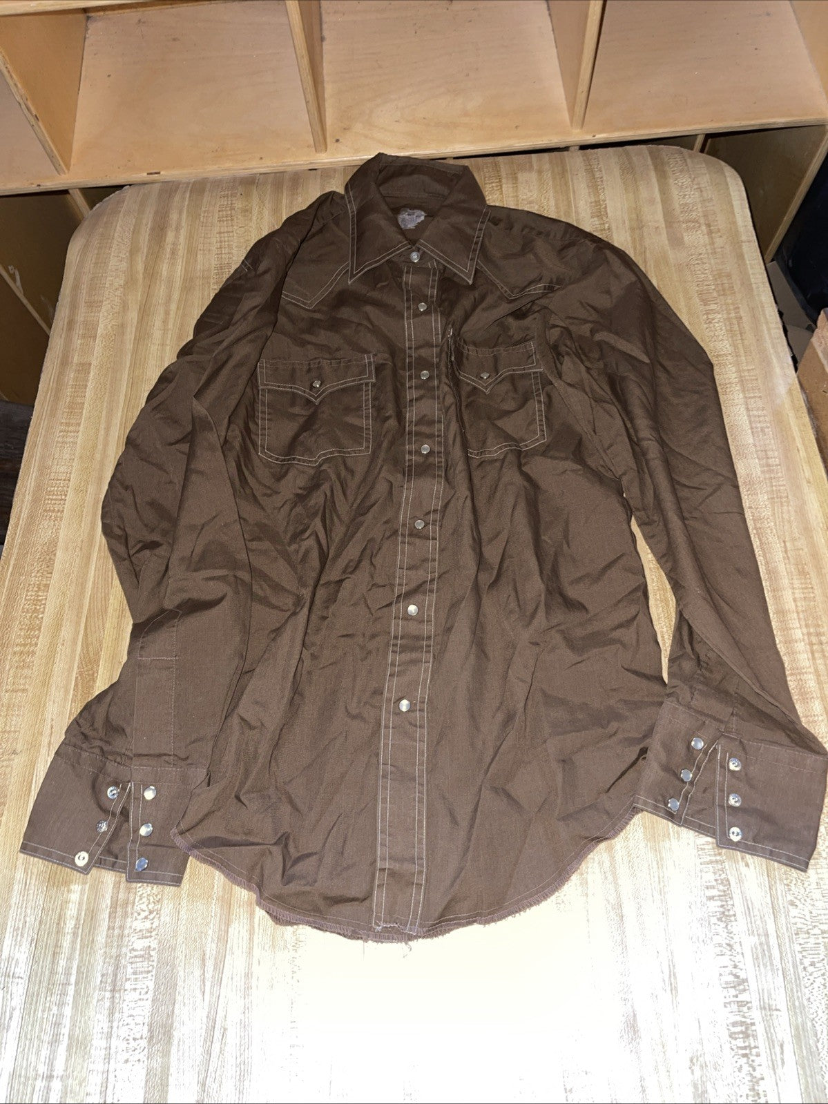 vintage pearl snap western shirt