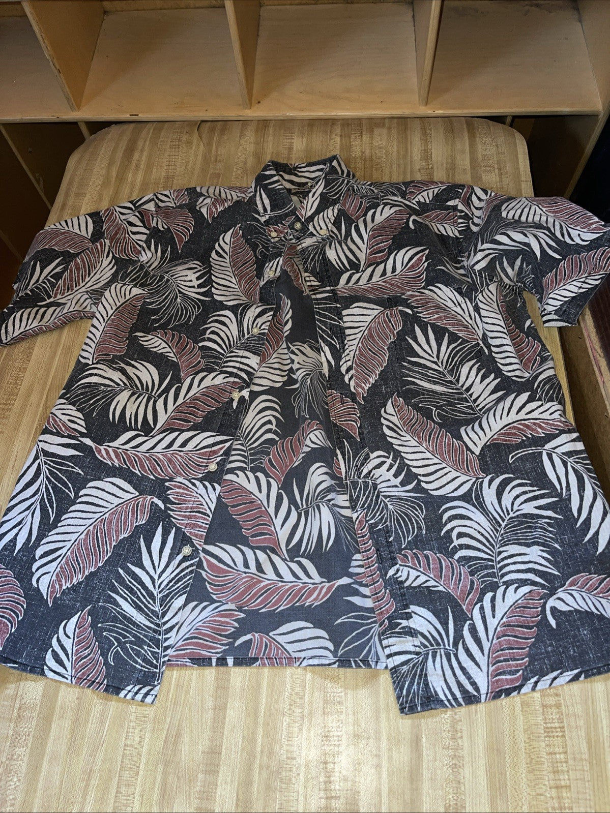 reyn spooner hawaiian shirt large