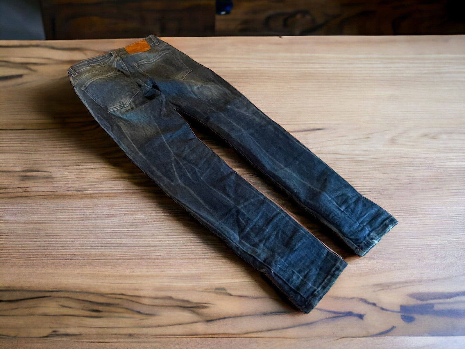 Designer Patchwork Distressed Skinny Jeans 30x29