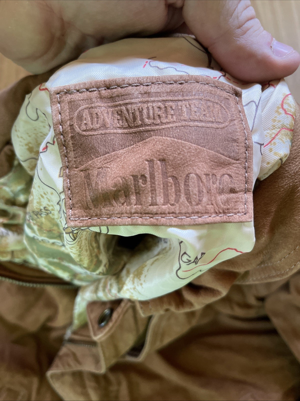 Vintage Marlboro Suede Bomber Jacket Large 