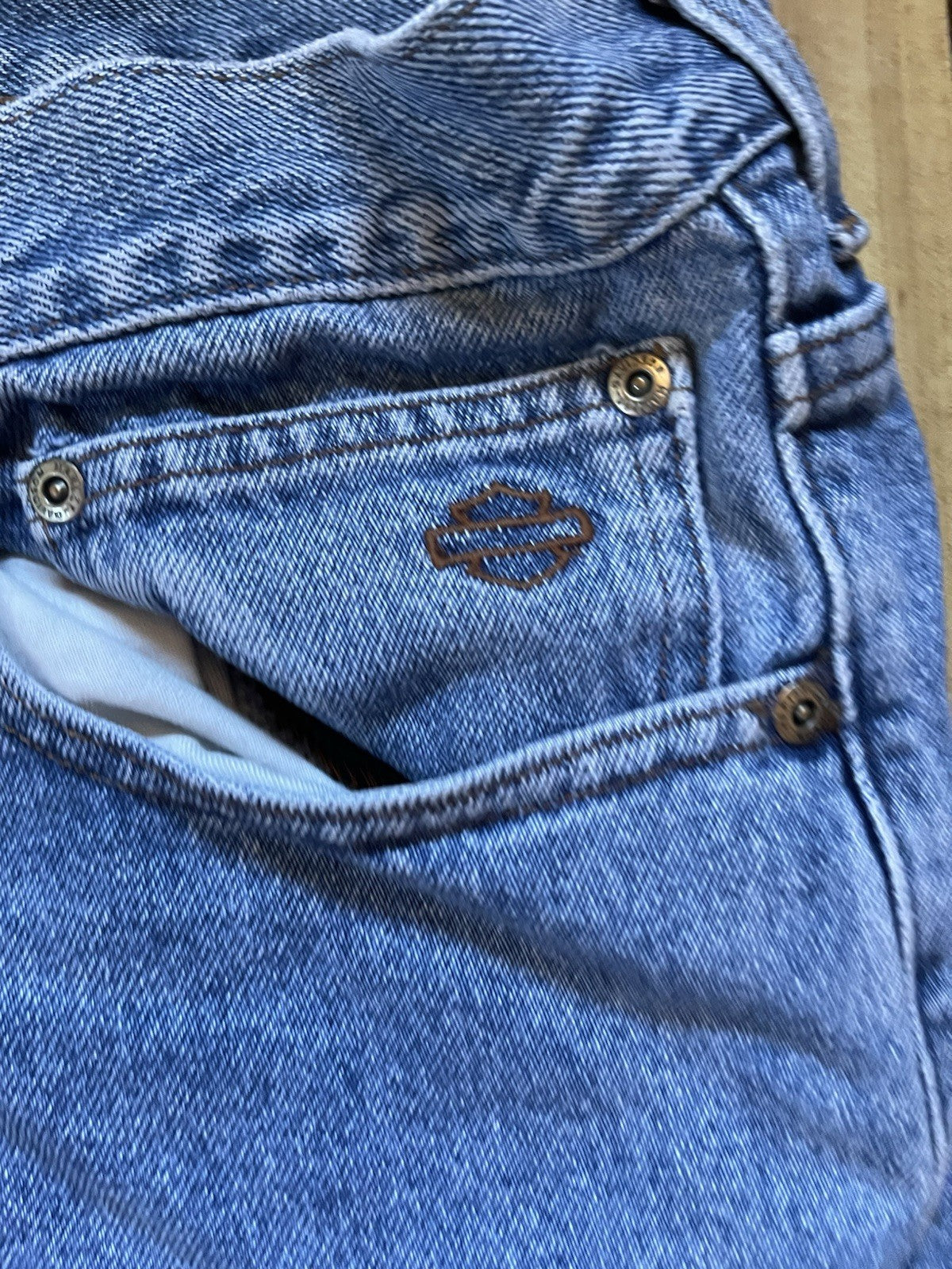 Harley Davidson Wide Leg Jeans 46/32 9 Inch leg opening 