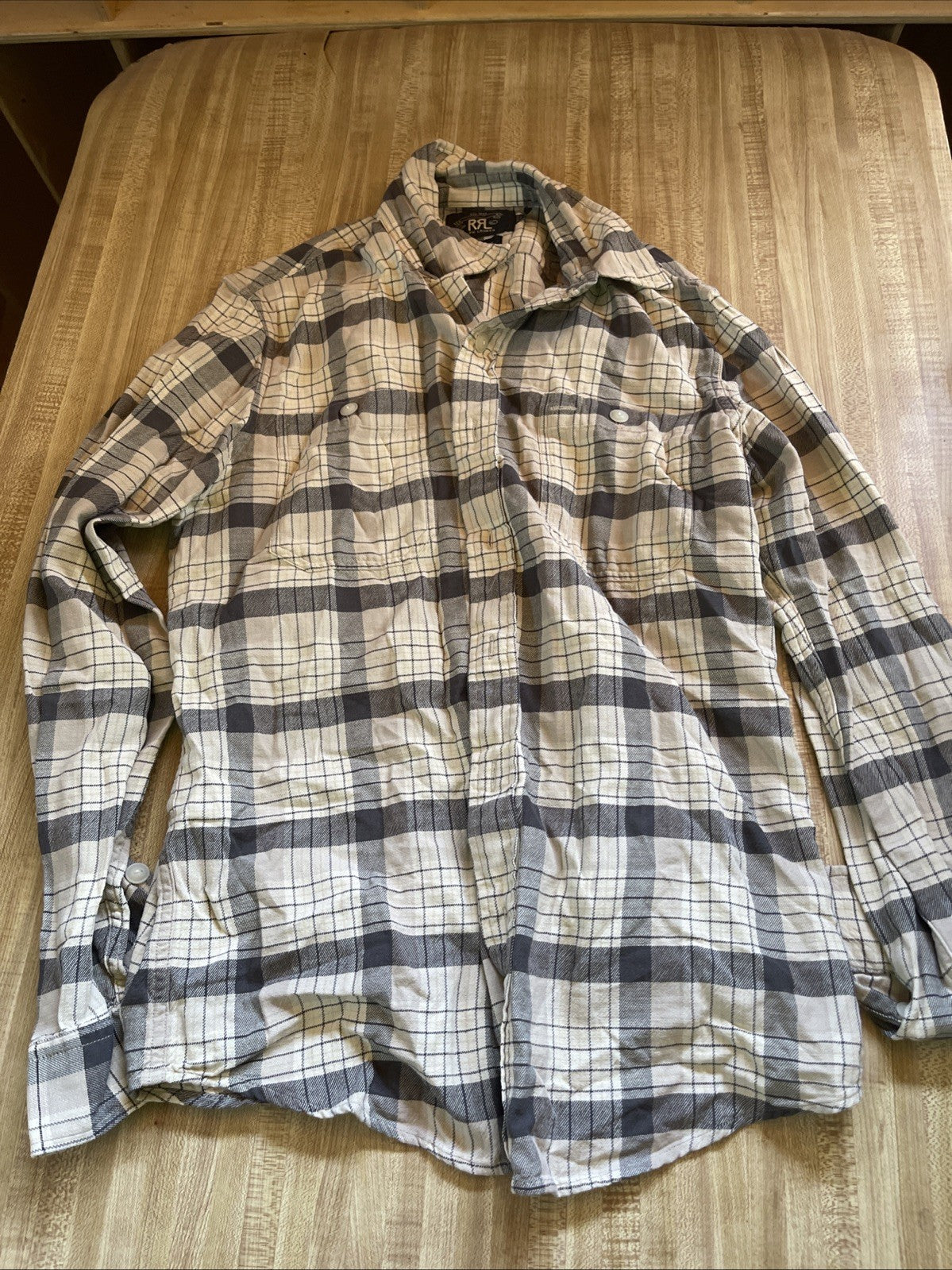 Double RL RRL Ralph Lauren Button Up Medium 